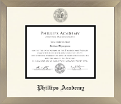 Phillips Academy Andover diploma frame - Icon in Light Champagne