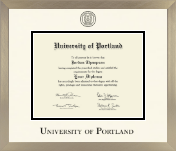 University of Portland diploma frame - Icon in Light Champagne