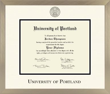 University of Portland diploma frame - Icon in Light Champagne
