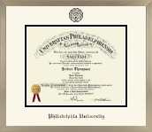 Philadelphia University diploma frame - Icon in Light Champagne