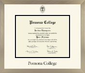 Pomona College diploma frame - Icon in Light Champagne