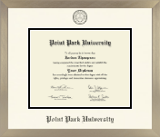 Point Park University diploma frame - Icon in Light Champagne