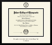 Palmer College of Chiropractic Florida diploma frame - Icon in Gotham