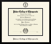 Palmer College of Chiropractic Iowa diploma frame - Icon in Gotham