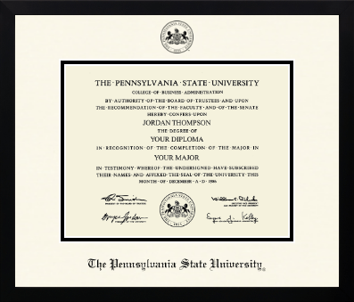 Pennsylvania State University diploma frame - Icon in Gotham