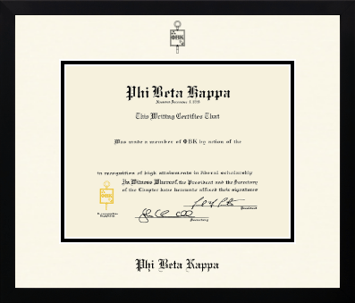 Phi Beta Kappa Honor Society diploma frame - Icon in Gotham