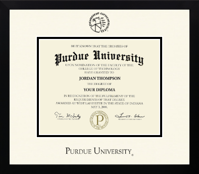 Purdue University diploma frame - Icon in Gotham