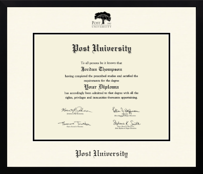Post University diploma frame - Icon in Gotham