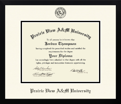 Prairie View A&M University diploma frame - Icon in Gotham