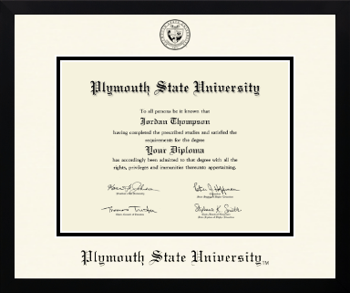 Plymouth State University diploma frame - Icon in Gotham