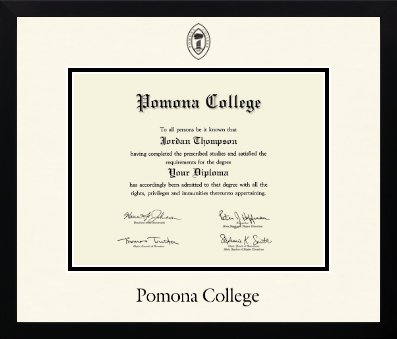 Pomona College diploma frame - Icon in Gotham