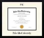 Palo Alto University diploma frame - Icon in Gotham