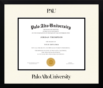 Palo Alto University diploma frame - Icon in Gotham