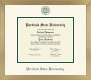 Portland State University diploma frame - Icon in Chardonnay