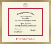 Presbyterian College diploma frame - Icon in Chardonnay