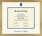 Pomona College diploma frame - Icon in Chardonnay