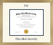 Palo Alto University diploma frame - Icon in Chardonnay