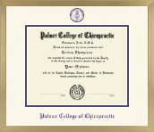 Palmer College of Chiropractic Iowa diploma frame - Icon in Chardonnay
