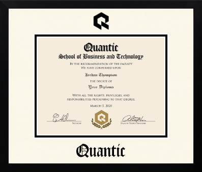 Quantic diploma frame - Icon in Gotham