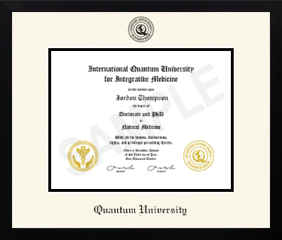 Quantum University diploma frame - Icon in Gotham