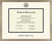 Radford University diploma frame - Icon in Light Champagne