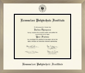 Rensselaer Polytechnic Institute diploma frame - Icon in Light Champagne