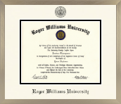 Roger Williams diploma frame - Icon in Light Champagne