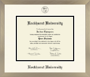 Rockhurst University diploma frame - Icon in Light Champagne