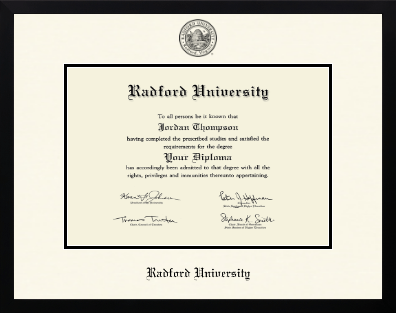 Radford University diploma frame - Icon in Gotham