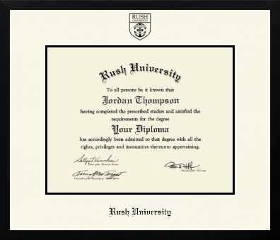 Rush University diploma frame - Icon in Gotham