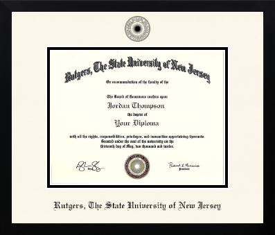 Rutgers University diploma frame - Icon in Gotham