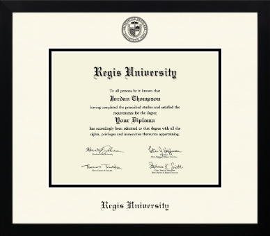 Regis University diploma frame - Icon in Gotham