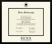 Rider University diploma frame - Icon in Gotham