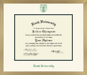 Rush University diploma frame - Icon in Chardonnay