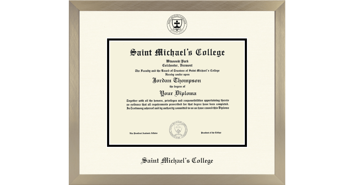 Icon in Light Champagne Saint Michael's College Item 21587390485