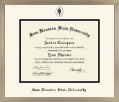 Sam Houston State University diploma frame - Icon in Light Champagne