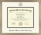 Southeast Missouri State University diploma frame - Icon in Light Champagne