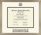 Southern Illinois University at Edwardsville diploma frame - Icon in Light Champagne