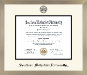 Southern Methodist University diploma frame - Icon in Light Champagne