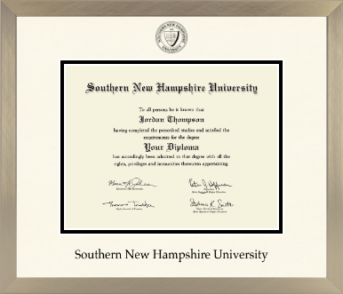 Southern New Hampshire University diploma frame - Icon in Light Champagne