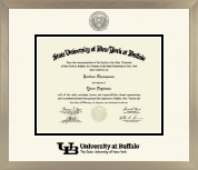 University at Buffalo diploma frame - Icon in Light Champagne