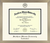 Southern Illinois University Carbondale diploma frame - Icon in Light Champagne