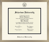 Schreiner University diploma frame - Icon in Light Champagne