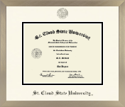 St. Cloud State University diploma frame - Icon in Light Champagne