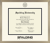 Spalding University diploma frame - Icon in Light Champagne