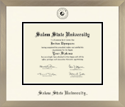 Salem State University diploma frame - Icon in Light Champagne