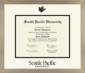 Seattle Pacific University diploma frame - Icon in Light Champagne