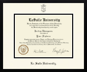 La Salle University diploma frame - Icon in Gotham