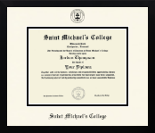 Saint Michael's College diploma frame - Icon in Gotham