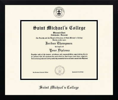 Saint Michael's College diploma frame - Icon in Gotham